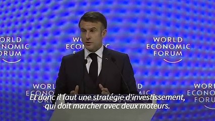 A Davos, Macron appelle l'Europe à s'armer en 2024 face à "l'accélération" du monde