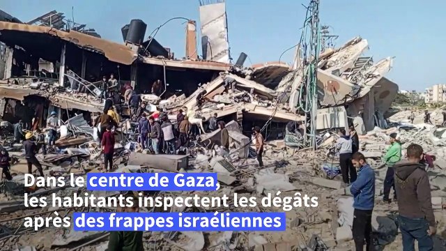 Pire qu'un séisme : des Gazaouis inspectent les dégâts après des raids israéliens