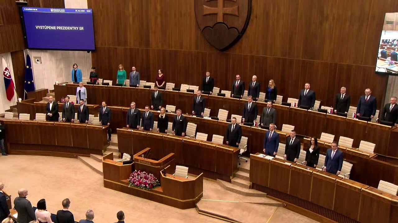 Prezidentka SR Zuzana Čaputová vystúpi v pléne Národnej rady SR