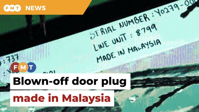 NTSB confirms blown-off door plug in Alaska Airlines incident made in Malaysia