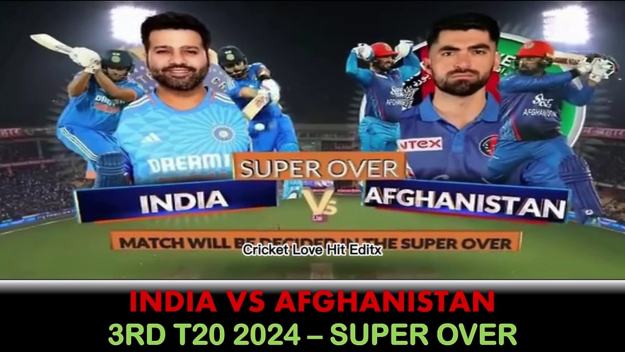 Super Over | India Vs Afghanistan 3rd T20 2024 | IND vs AFG | Winning Moments