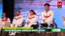 Atletas mexicanos agradecen nuevos apoyos