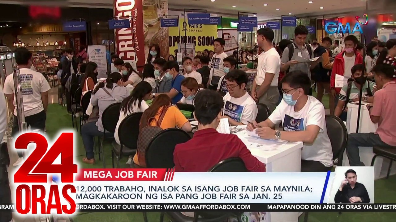 12,000 trabaho, inalok sa isang job fair sa May...