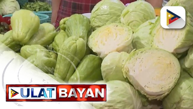 Presyo ng gulay na ibinebenta sa ilang palengke, bumaba ang presyo ng mahigit 50%