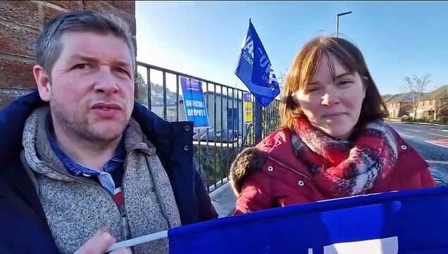 NI teachers on strike 18 Jan 2024 NASUWT and UTU