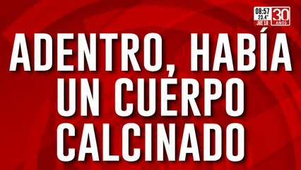 Hallaron auto prendido fuego en la ruta: adentro había una mujer calcinada