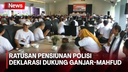 Ratusan Pensiunan Polisi Deklarasi Dukung Ganjar-Mahfud karena Ada Ikatan Emosional