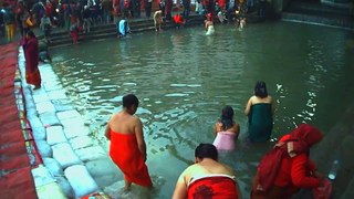 Women Holi Bath in Salinadi in Nepal