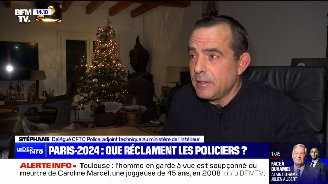 Mobilisation des policiers en vue des JO: On ne sait pas du tout comment on pourra faire garder nos enfants s'interroge Stéphane, délégué CFTC-Police