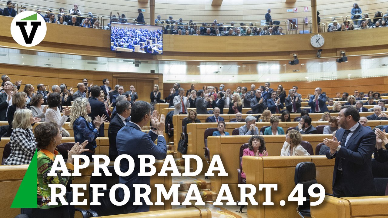 El Congreso aprueba la reforma del artículo 49 de la Constitución para eliminar el término 'disminuido'