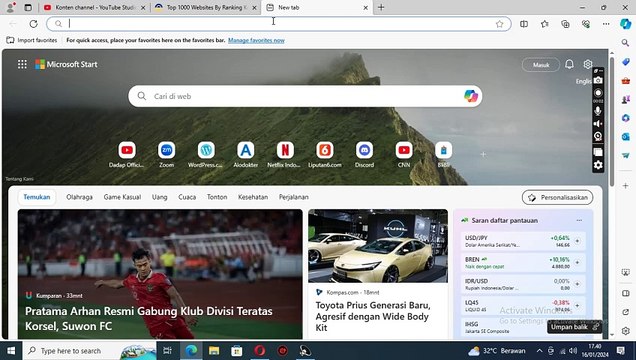 Cara membuat akun medium.com pada browser pc