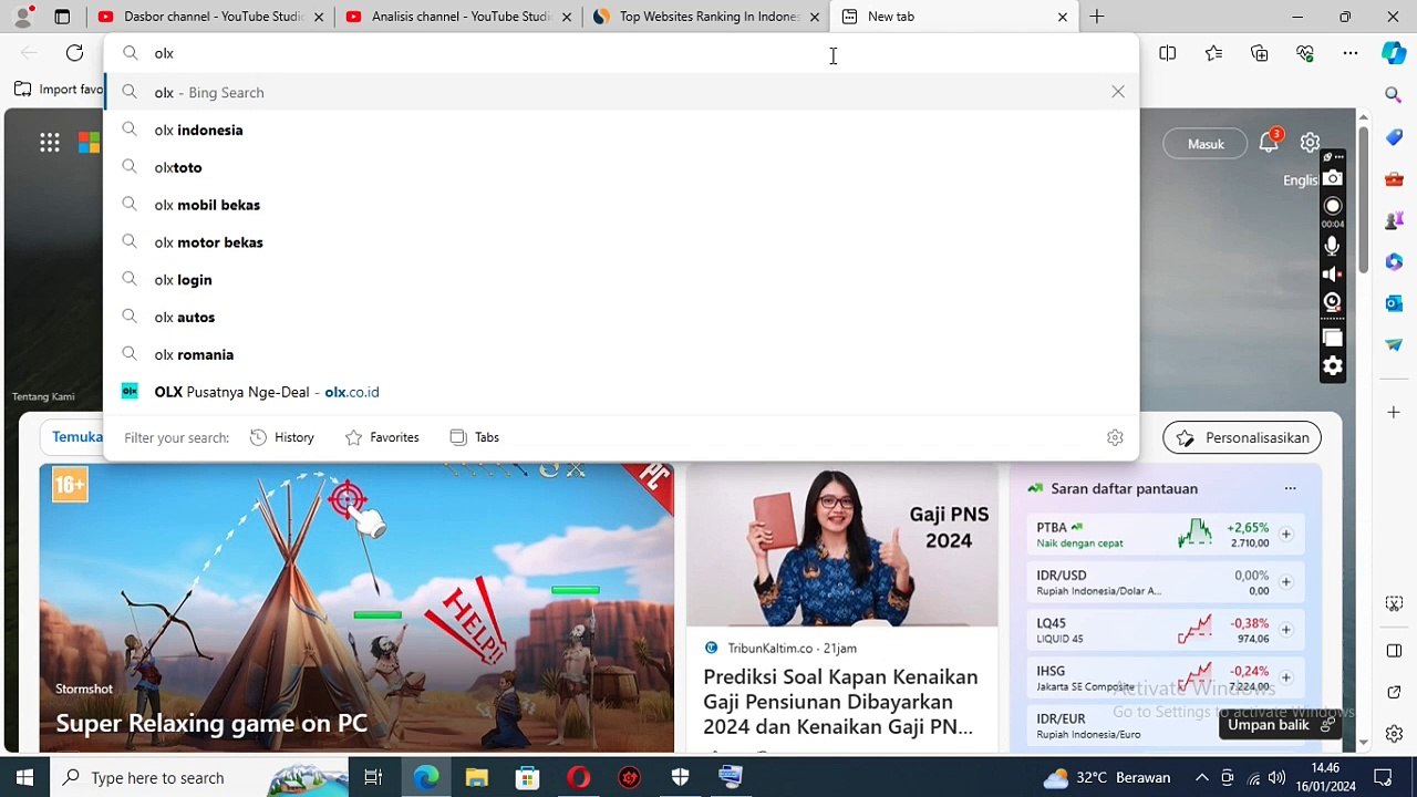 Cara membuat akun olx.co.id memalui browser menggunakan pc