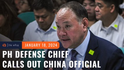 Defense chief Gibo Teodoro calls out China official for 'gutter-level talk'