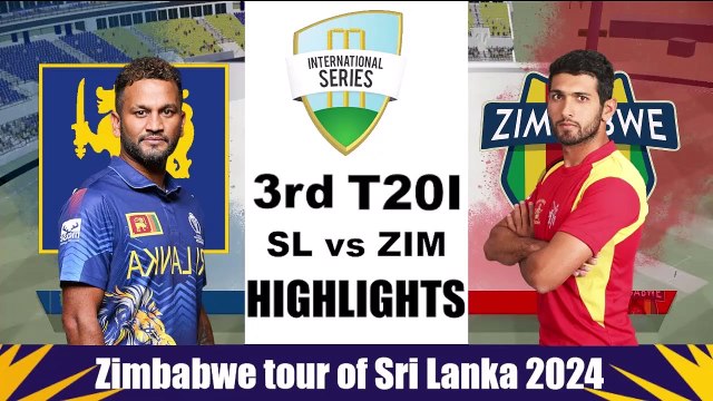 Sri Lanka vs Zimbabwe, 3rd T20I Highlights | SL vs ZIM, 3rd T20I Highlights 2024