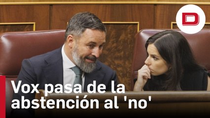 Vox pasa de la abstención al 'no' en la votación del artículo 49 de la Constitución