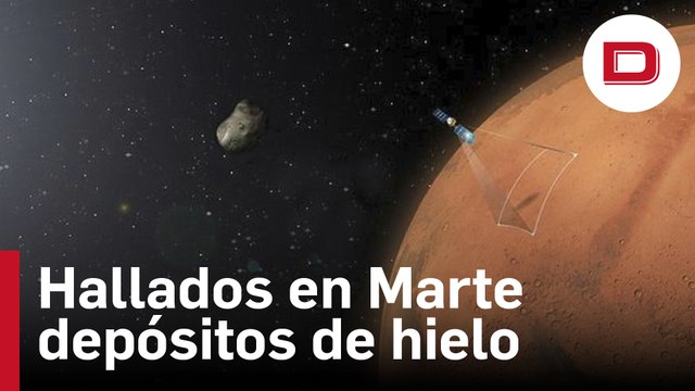 Hallados en Marte depósitos de hielo capaces de cubrir de agua todo el planeta