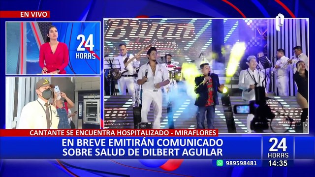 Dilbert Aguilar: Médicos emitirán pronunciamiento sobre el estado de salud del cantante