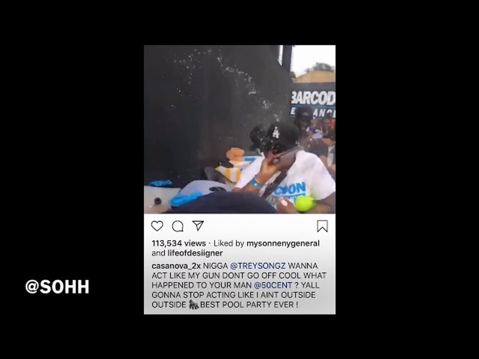 Casanova 2x Destroys 50 Cent W/ Water Guns