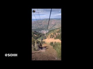 Meek Mill Shows Off Views From Ski Lift