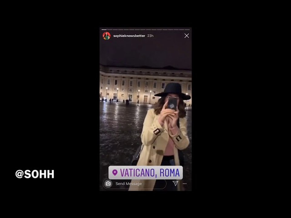 Drake’s Baby Mama Sophie Brussaux Visits Rome And Sees The Pope