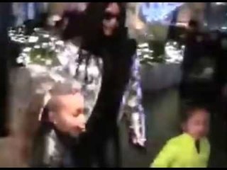 Saint West Gets Fed Up With Paparazzi