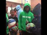 Kendrick Lamar Signs Autographs At Toy Drive In Compton