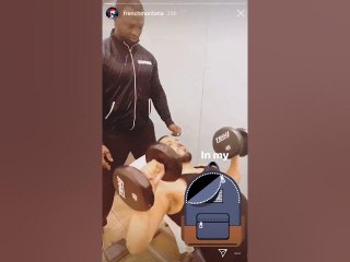 French Montana Hits Gym And Shows Off Abs