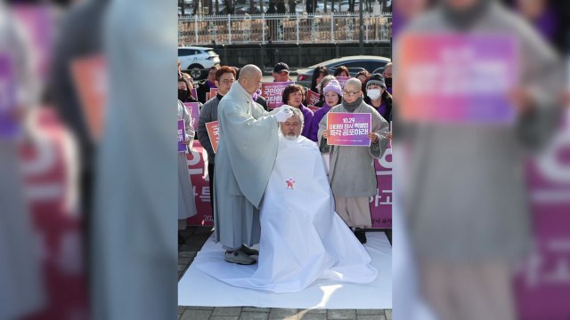 이태원 참사 유족, '거부권 건의' 여당에 반발...삭발식 진행 / YTN
