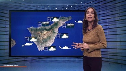 La previsión del tiempo en Canarias para el 19 de enero de 2024, en Atlántico Televisión.