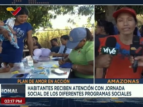 Más de 2 mil habitantes fueron atendidos gracias al Plan de Amor en Acción en el estado Amazonas