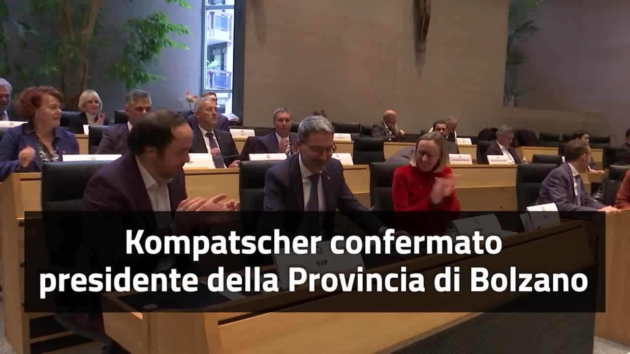 Bolzano, Kompatscher confermato presidente della Provincia