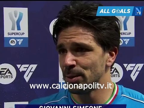 Napoli-Fiorentina 3-0 18/1/24 intervista post-partita Giovanni Simeone
