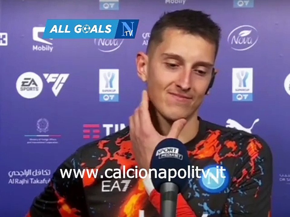Napoli-Fiorentina 3-0 18/1/24 intervista post-partita Pierluigi Gollini