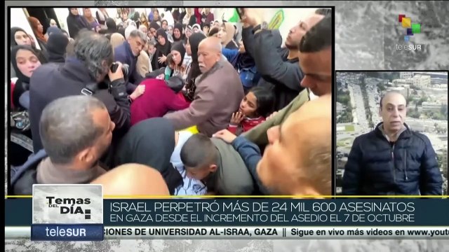 Palestina: Ocupación israelí continúa bombardeando la Franja de Gaza desde hace 104 días