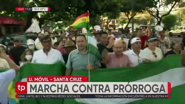 ‘Marcha contra la autoprórroga de magistrados’ recorre las calles de Santa Cruz de la Sierra