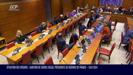 Audition à l'Assemblée nationale - Situation financière des régions : audition de Carole Delga - 17/01/2024