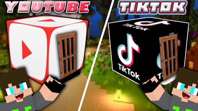 YOUTUBE EVİ VS TİKTOK EVİ | MİNECRAFT MODERN EVLER SERİSİ | @HanKanaL @KubraNisaYoutube