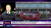 Venezuela denuncia que sanciones de EE.UU. representan pérdidas millonarias