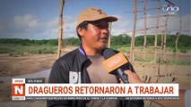 dragueros retornaron a trabajar