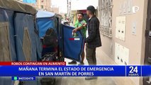 SMP: mañana vence estado de emergencia, pero robos y asaltos continúan