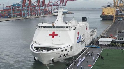 Pelepasan Kapal Rumah Sakit TNI untuk Palestina oleh Menteri Prabowo