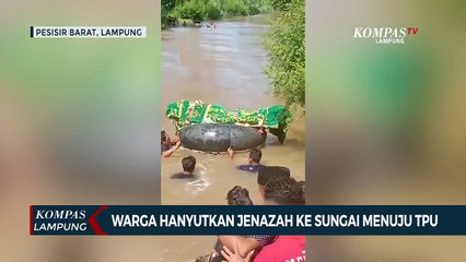Ironis! Tak Ada Jembatan, Warga Hanyutkan Jenazah ke Sungai Menuju TPU
