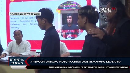 3 Pencuri Dorong Motor Curian dari Semarang ke Jepara