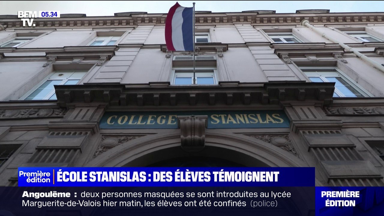Des élèves de l'école Stanislas s'expriment sur l'atmosphère au sein de l'établissement