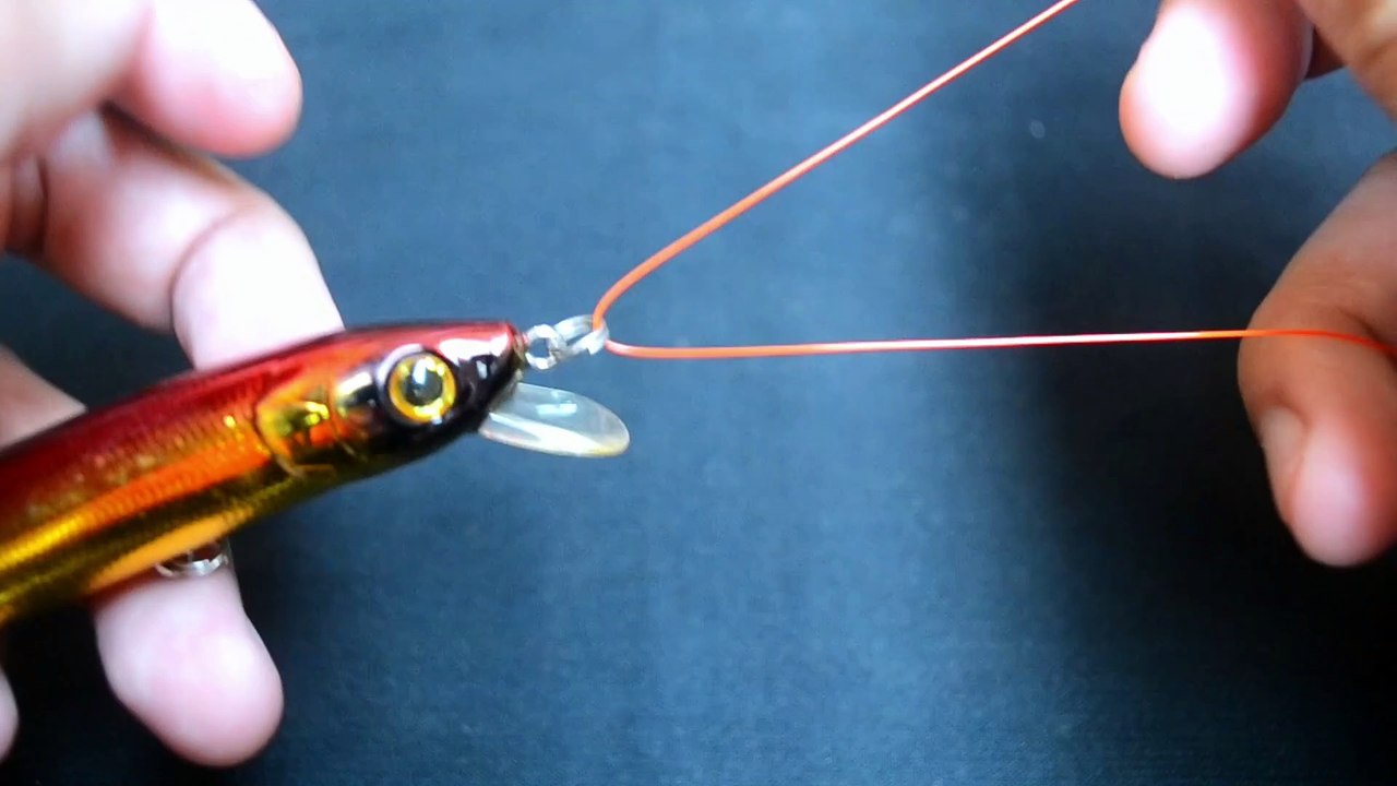 If you want to tie your lure! Use this knot, one of the strongest!