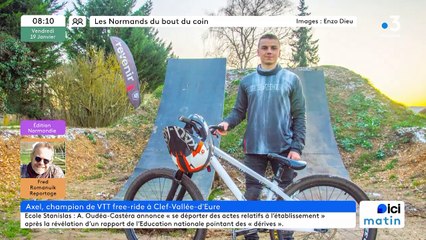 Clef Vallée d'Eure - Axel, le champion de VTT free-ride