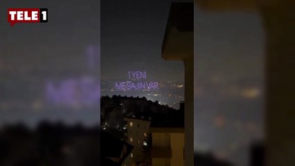 Herkes aşk mesajı sandı! Gökyüzünde dronelu tanıtım