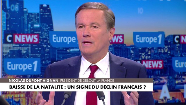 Nicolas Dupont-Aignan : «Les étrangers ou les Français récents font plus d’enfants que les Français de souche»