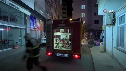 Apartman boşluğuna atılan sigara yangına neden oldu