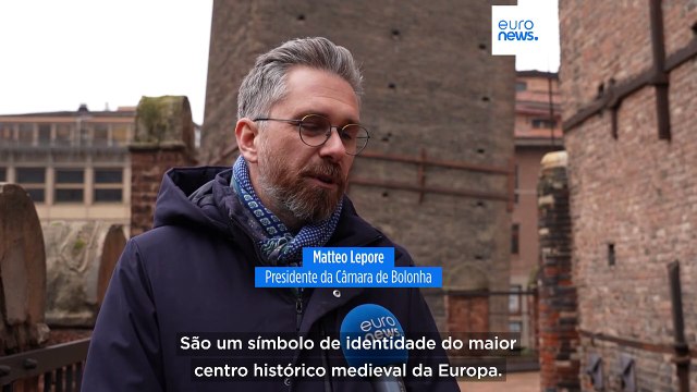 Não é só Pisa: Torre inclinada de Bolonha gera preocupações